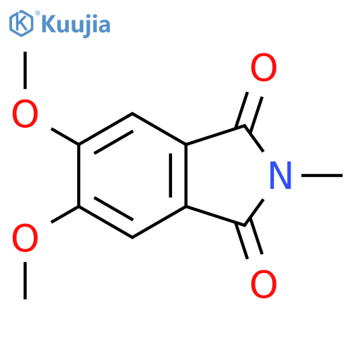 5,6-Dimethoxy-2-methylisoindole-1,3-dione structure