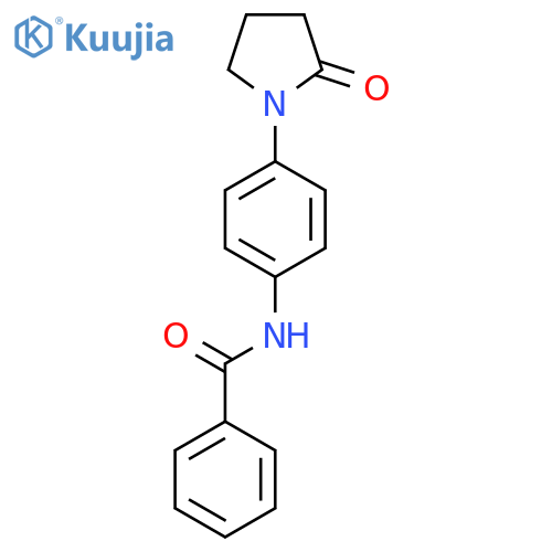 N-4-(2-oxopyrrolidin-1-yl)phenylbenzamide structure