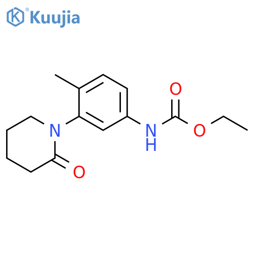 ethyl N-4-methyl-3-(2-oxopiperidin-1-yl)phenylcarbamate structure