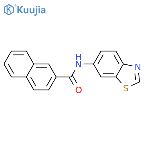 N-(1,3-benzothiazol-6-yl)naphthalene-2-carboxamide structure