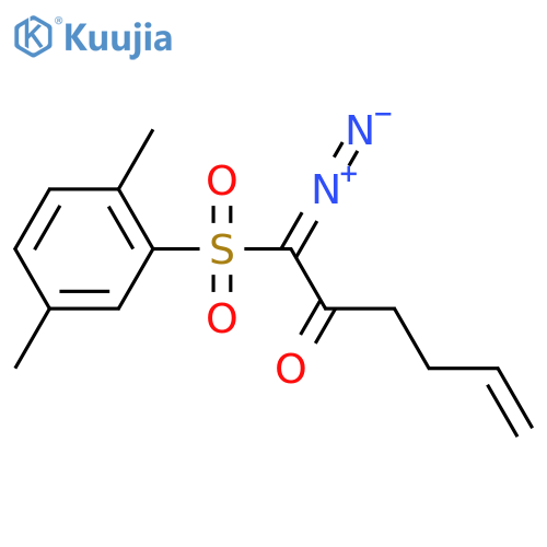 5-Hexen-2-one, 1-diazo-1-[(2,5-dimethylphenyl)sulfonyl]- structure