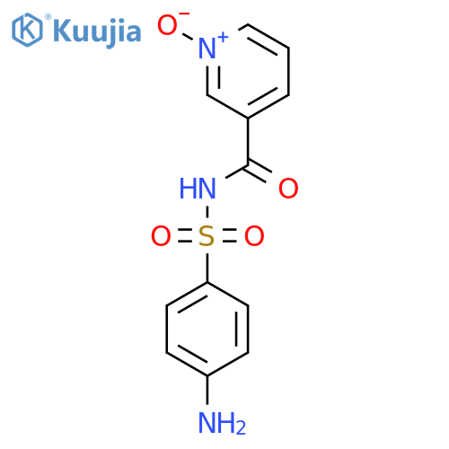 3-(4-aminobenzenesulfonyl)carbamoylpyridin-1-ium-1-olate structure