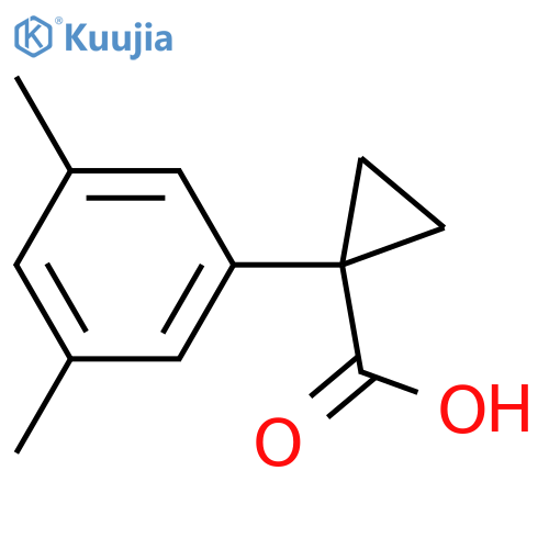 1-(3,5-dimethylphenyl)cyclopropane-1-carboxylic acid structure