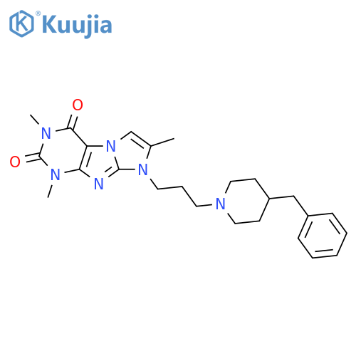 6-[3-(4-benzylpiperidin-1-yl)propyl]-2,4,7-trimethylpurino[7,8-a]imidazole-1,3-dione structure