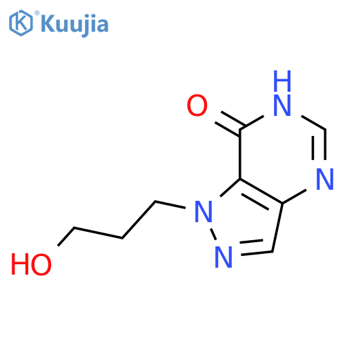 7H-Pyrazolo[4,3-d]pyrimidin-7-one, 1,6-dihydro-1-(3-hydroxypropyl)- structure