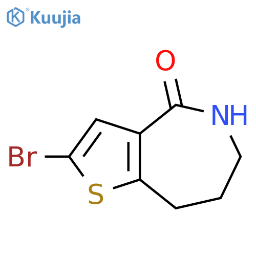 2-bromo-4H,5H,6H,7H,8H-thieno3,2-cazepin-4-one structure