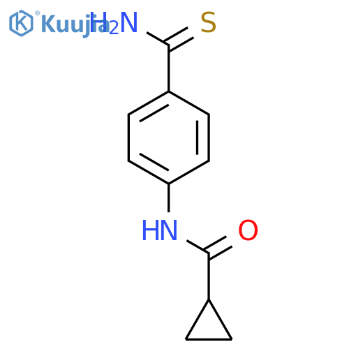 N-(4-carbamothioylphenyl)cyclopropanecarboxamide structure