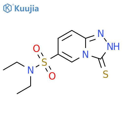 N,N-Diethyl-3-sulfanyl-1,2,4triazolo4,3-apyridine-6-sulfonamide structure