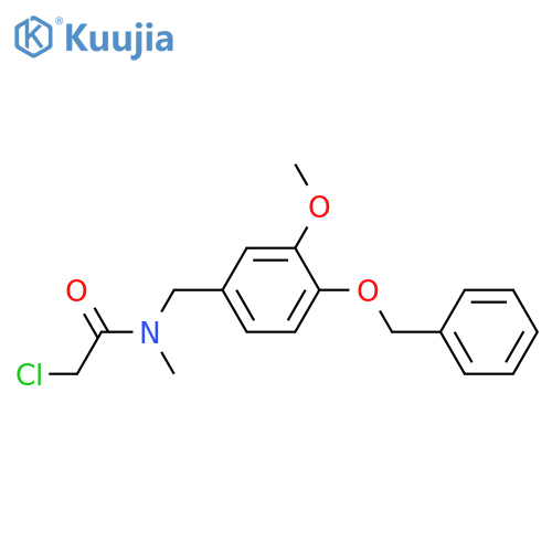 N-{4-(benzyloxy)-3-methoxyphenylmethyl}-2-chloro-N-methylacetamide structure