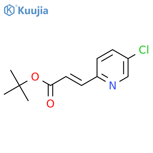 tert-butyl (2E)-3-(5-chloropyridin-2-yl)prop-2-enoate structure