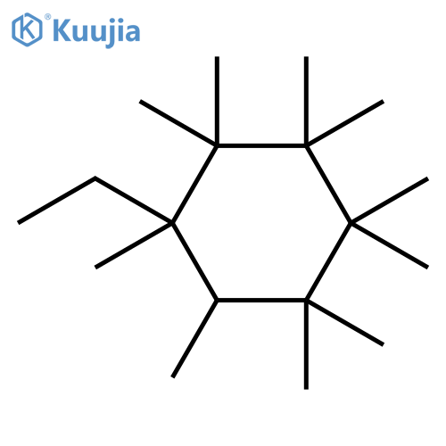 Cyclohexane, 1-ethyl-1,2,2,3,3,4,4,5,5,6-decamethyl- structure