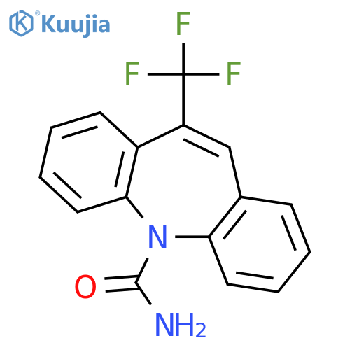 5H-Dibenz[b,f]azepine-5-carboxamide, 10-(trifluoromethyl)- structure