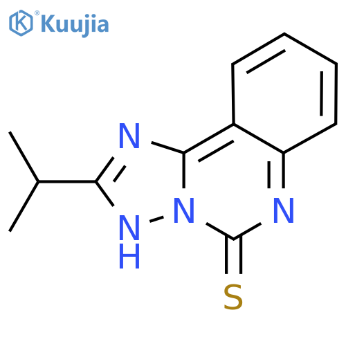 2-Isopropyl-[1,2,4]triazolo[1,5-c]quinazoline-5-thiol structure