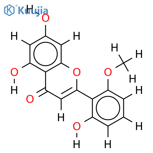 2'-Me ether-2',5,6',7-Tetrahydroxyflavone structure