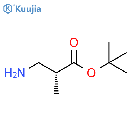 tert-butyl (2R)-3-amino-2-methylpropanoate structure