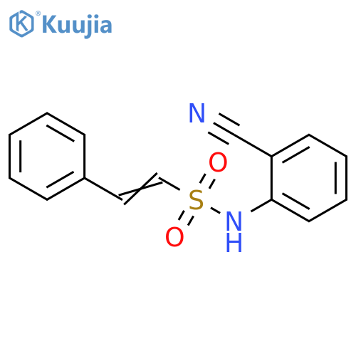 N-(2-Cyanophenyl)-2-phenylethenesulfonamide structure