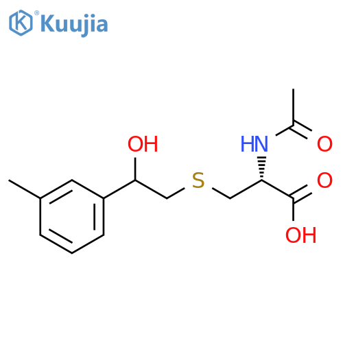 L-Cysteine, N-acetyl-S-[2-hydroxy-2-(3-methylphenyl)ethyl]-, (R)- structure
