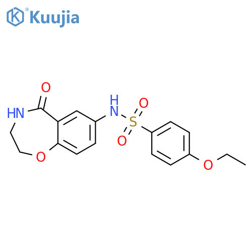 4-ethoxy-N-(5-oxo-2,3,4,5-tetrahydro-1,4-benzoxazepin-7-yl)benzene-1-sulfonamide structure