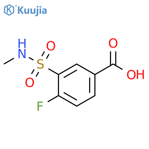 4-Fluoro-3-(methylsulfamoyl)benzoic Acid structure