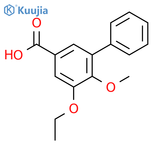 3-ethoxy-4-methoxy-5-phenylbenzoic acid structure