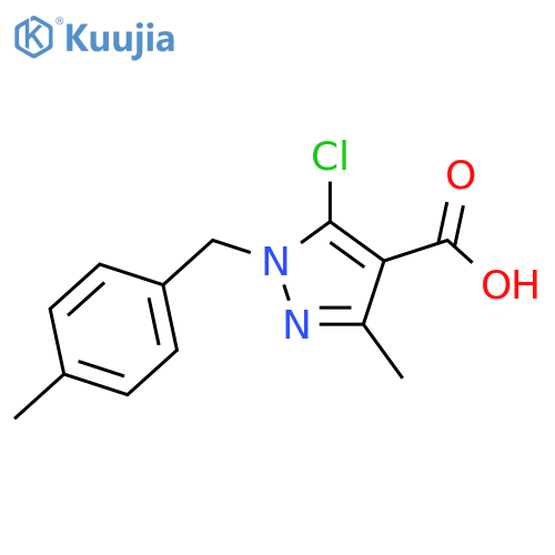 5-Chloro-3-Methyl-1-(4-Methylphenyl)Methyl-1h-Pyrazole-4-Carboxylic Acid structure