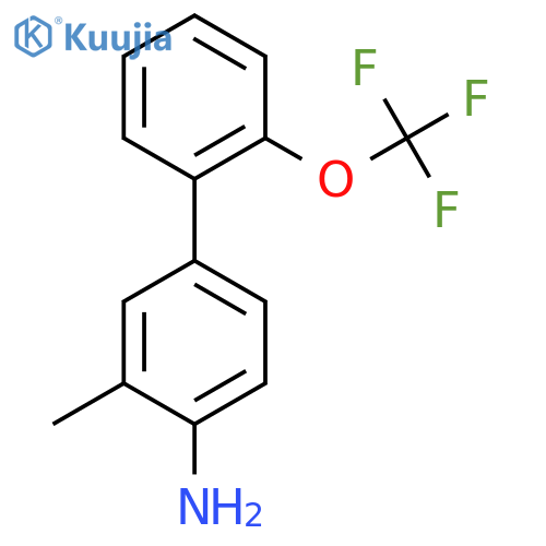 4-Amino-3-methyl-2'-(trifluoromethoxy)biphenyl structure