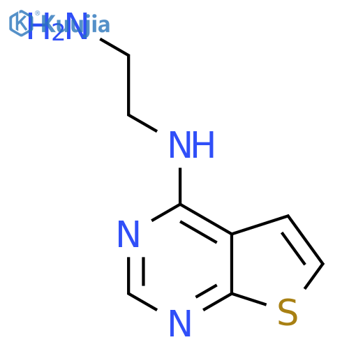 N-(2-aminoethyl)thieno2,3-dpyrimidin-4-amine structure