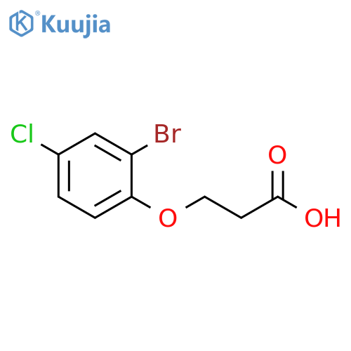 3-(2-bromo-4-chlorophenoxy)propanoic acid structure