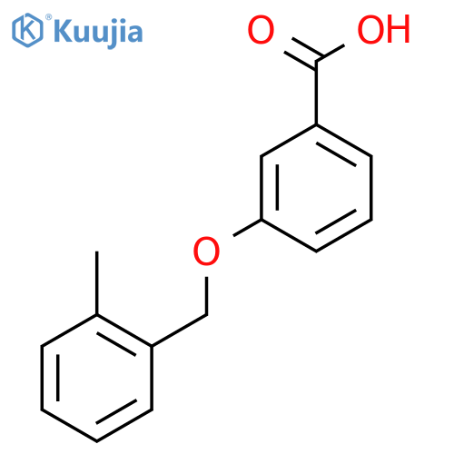 3-(2-Methylbenzyl)oxybenzoic acid structure