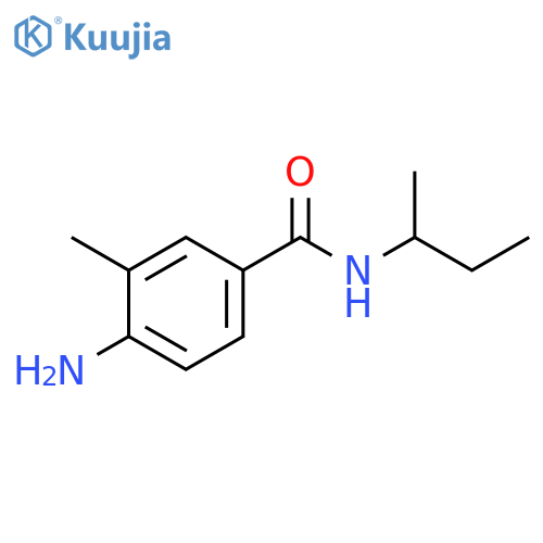 4-amino-N-(butan-2-yl)-3-methylbenzamide structure