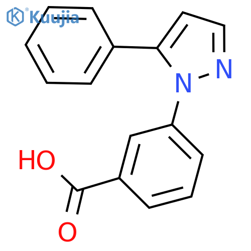 3-(5-phenyl-1H-pyrazol-1-yl)benzoic acid structure