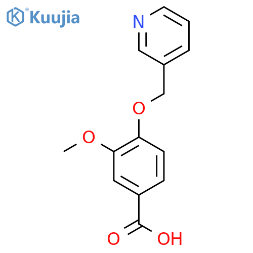 3-Methoxy-4-(pyridin-3-ylmethoxy)benzoic acid structure
