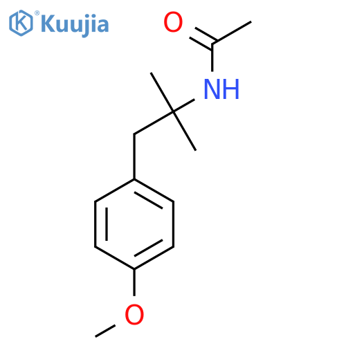 N-[1-(4-Methoxyphenyl)-2-methylpropan-2-yl]acetamide structure