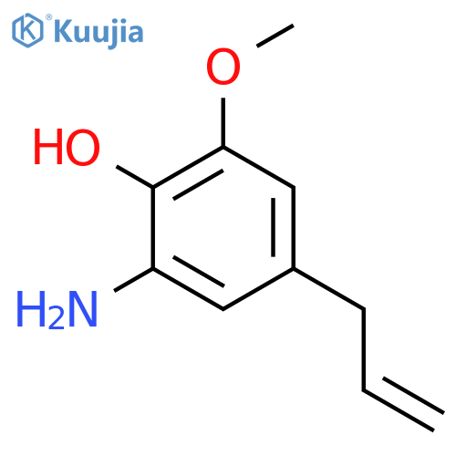 2-amino-6-methoxy-4-(prop-2-en-1-yl)phenol structure