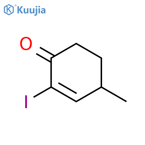 2-Cyclohexen-1-one, 2-iodo-4-methyl- structure