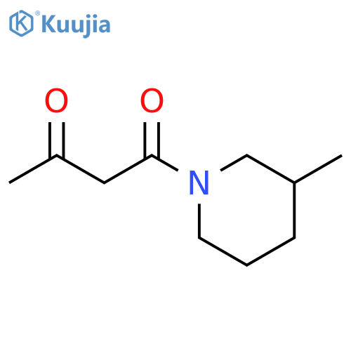 1-Acetoacetyl-3-methylpiperidine structure