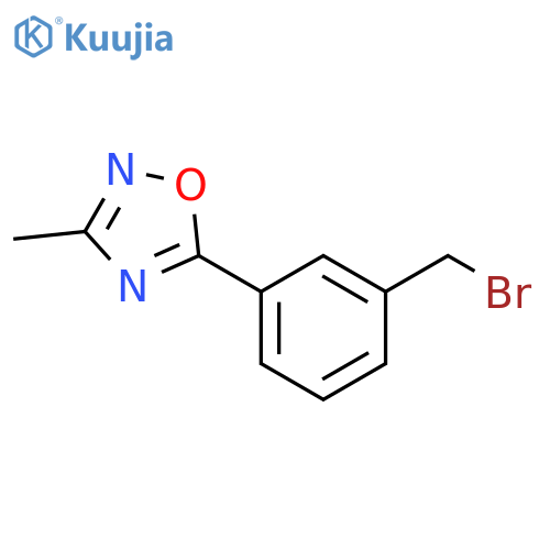 5-3-(Bromomethyl)phenyl-3-methyl-1,2,4-oxadiazole structure