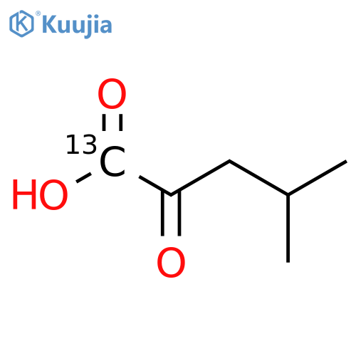 4-Methyl-2-oxopentanoic-1-13C acid structure