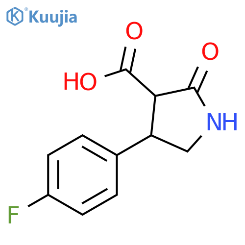 3-Pyrrolidinecarboxylic acid, 4-(4-fluorophenyl)-2-oxo- structure