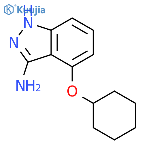 4-(Cyclohexyloxy)-1H-indazol-3-amine structure