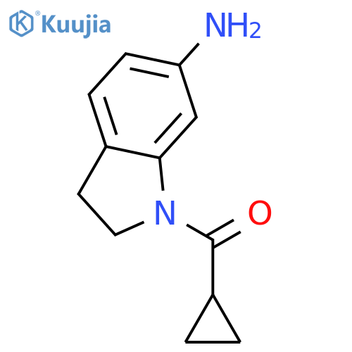 1-cyclopropanecarbonyl-2,3-dihydro-1H-indol-6-amine structure