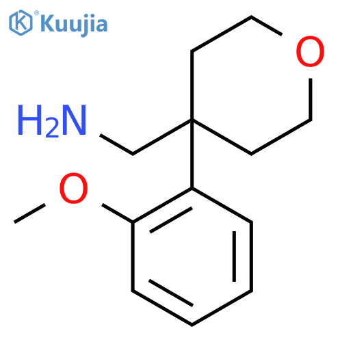 1-[4-(2-methoxyphenyl)oxan-4-yl]methanamine structure