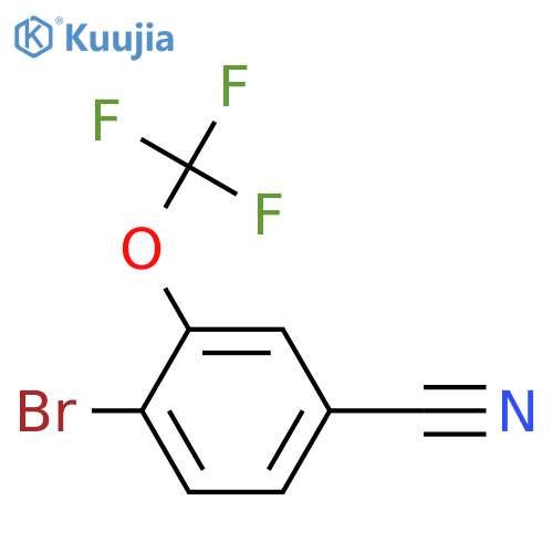 4-bromo-3-(trifluoromethoxy)benzonitrile structure