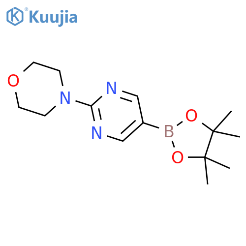 2-(4-MORPHOLINO)PYRIMIDINE-5-BORONIC ACID PINACOL ESTER structure