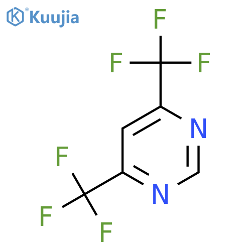 Pyrimidine, 4,6-bis(trifluoromethyl)- structure