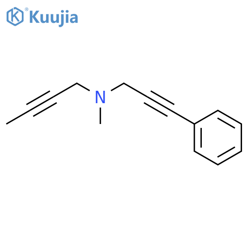 2-Butyn-1-amine, N-methyl-N-(3-phenyl-2-propyn-1-yl)- structure