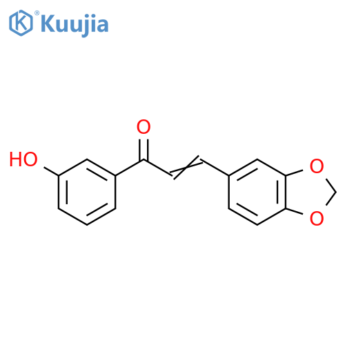 2-Propen-1-one, 3-(1,3-benzodioxol-5-yl)-1-(3-hydroxyphenyl)- structure