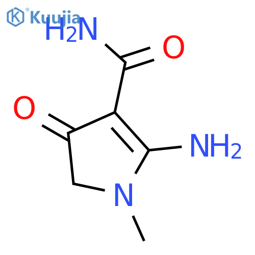 2-amino-1-methyl-4-oxo-4,5-dihydro-1H-pyrrole-3-carboxamide structure