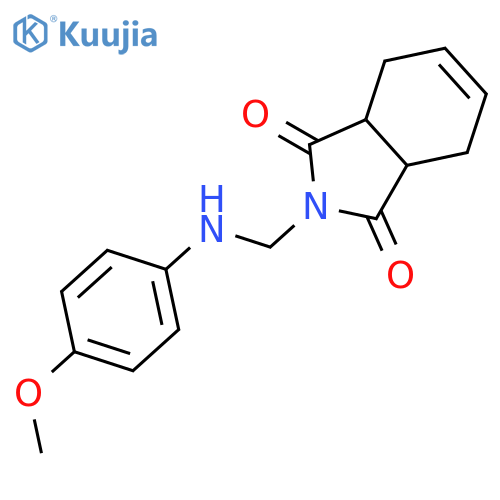 2-{(4-Methoxyphenyl)aminomethyl}-3a,4,7,7a-tetrahydro-1H-isoindole-1,3(2H)-dione structure