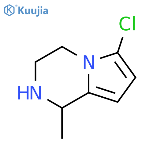 6-chloro-1-methyl-1H,2H,3H,4H-pyrrolo1,2-apyrazine structure